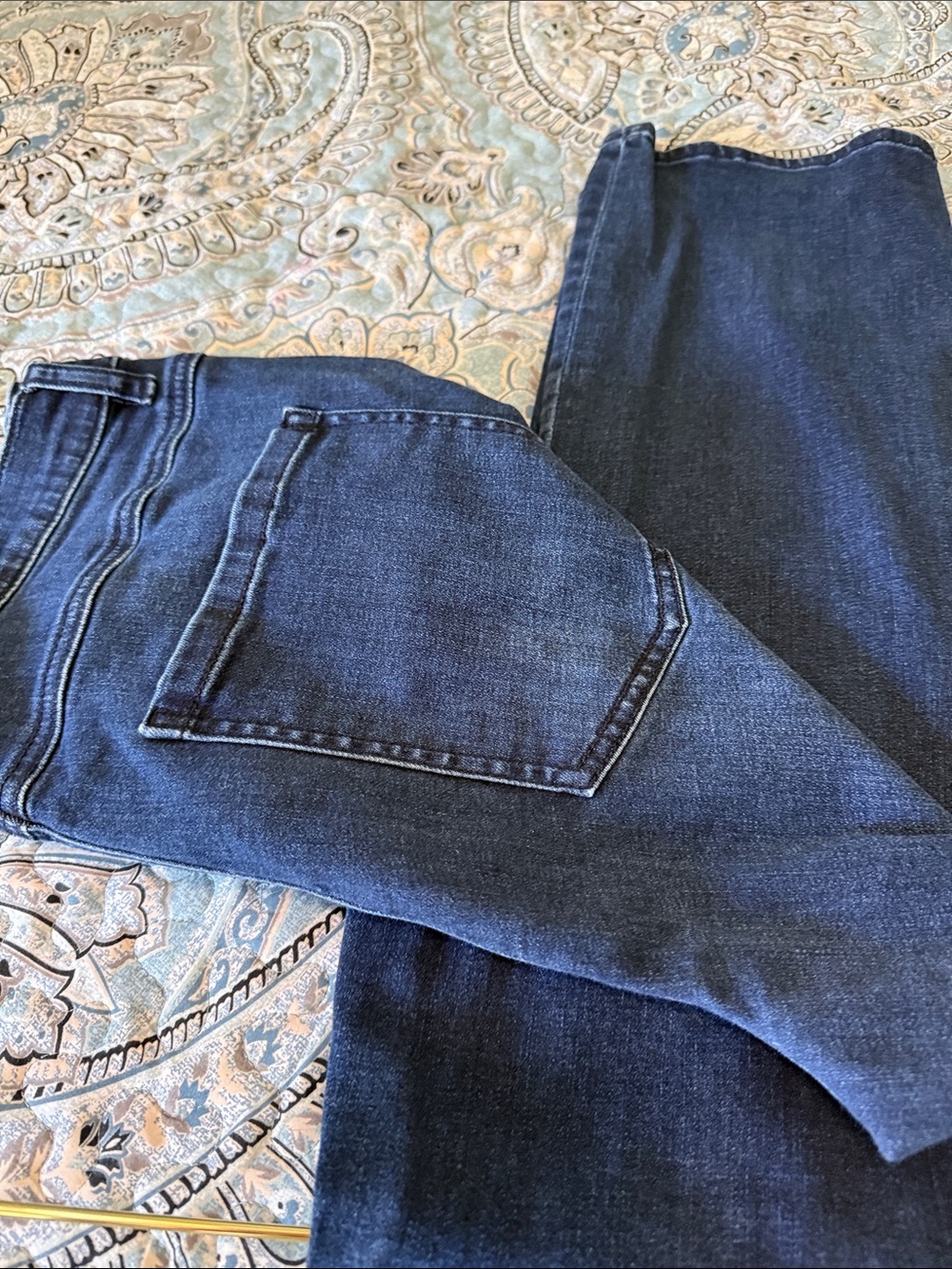 CAbi Dark Indigo Button-Fly Jeans